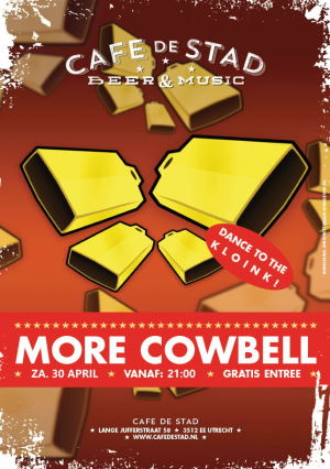 Flyer More Cowbell 30 april 2022